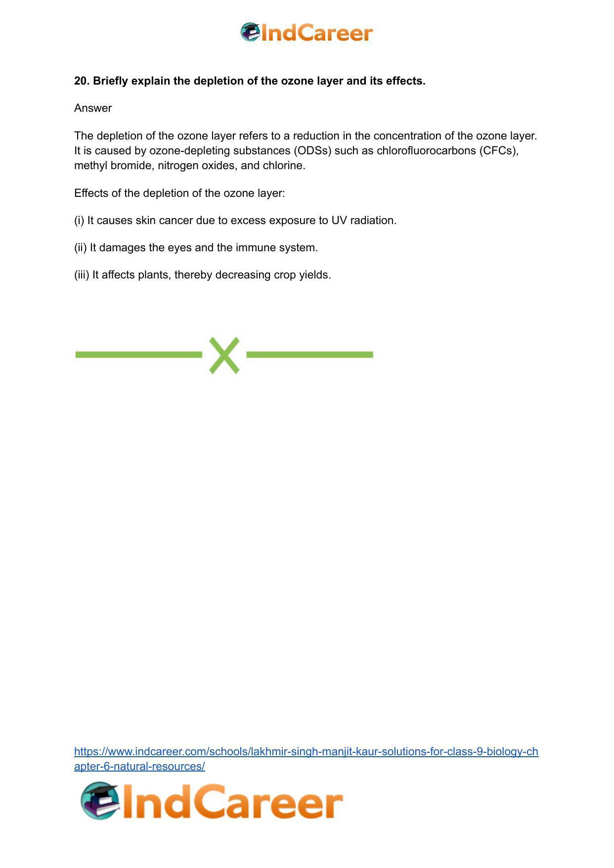 Lakhmir Singh Manjit Kaur Solutions for Class 9 Biology: Chapter 6- Natural Resources - Page 7