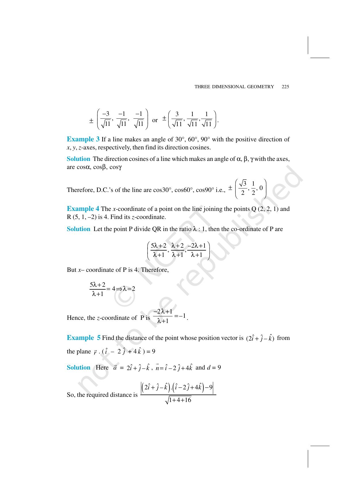 NCERT Exemplar Class 12: Mathematics Unit 11 (Three-Dimensional Geometry) - Page 6