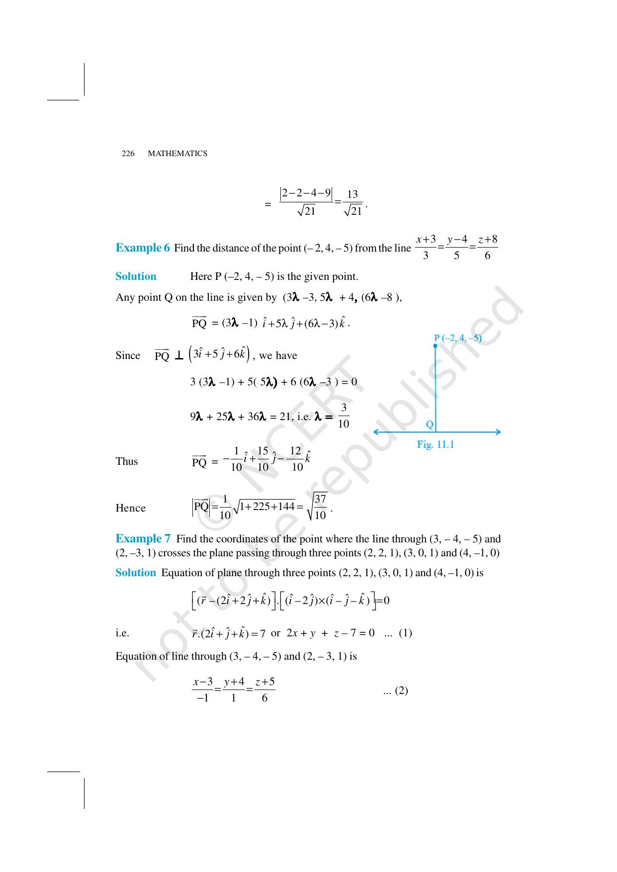 NCERT Exemplar Class 12: Mathematics Unit 11 (Three-Dimensional Geometry) - Page 7