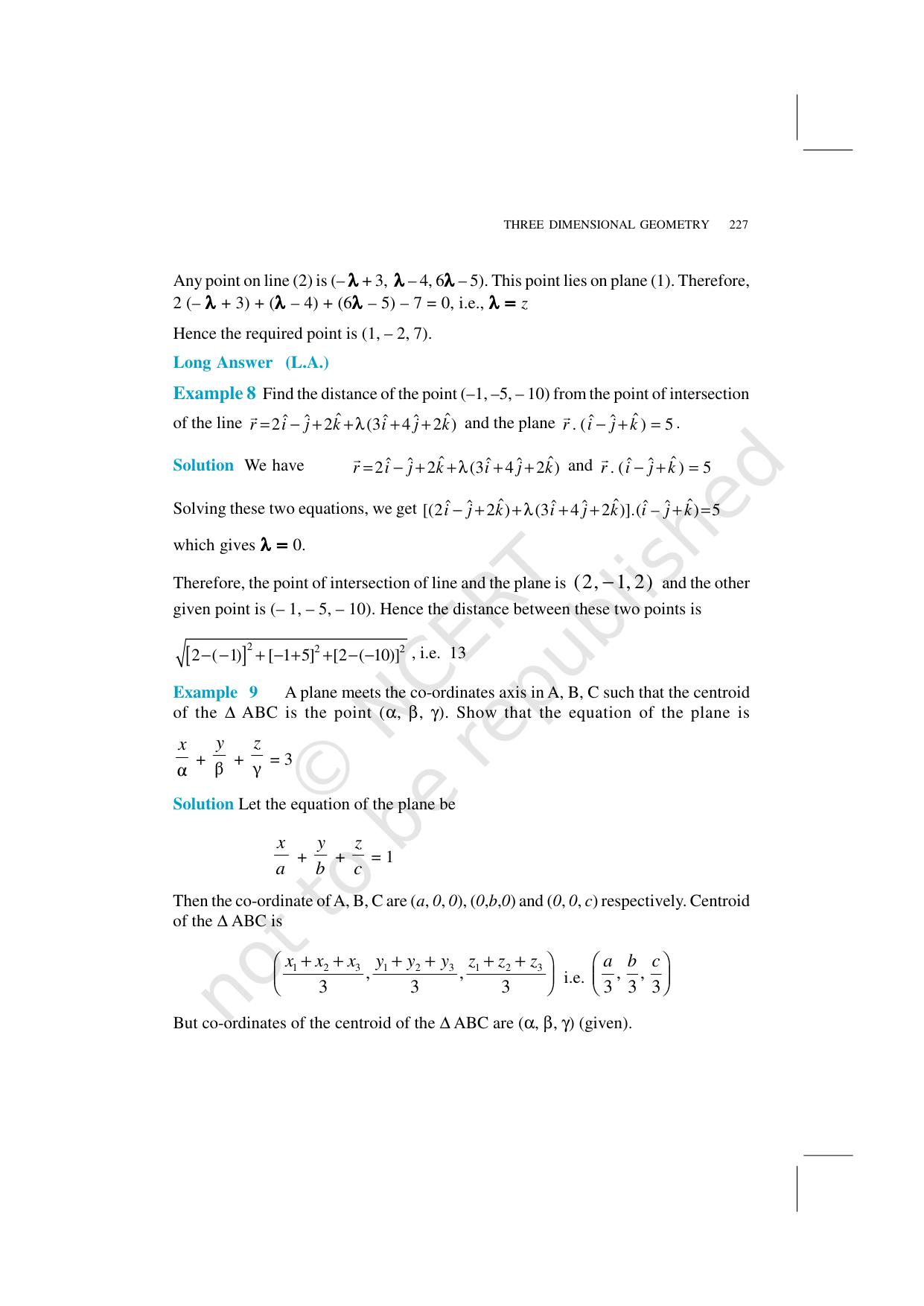 NCERT Exemplar Class 12: Mathematics Unit 11 (Three-Dimensional Geometry) - Page 8