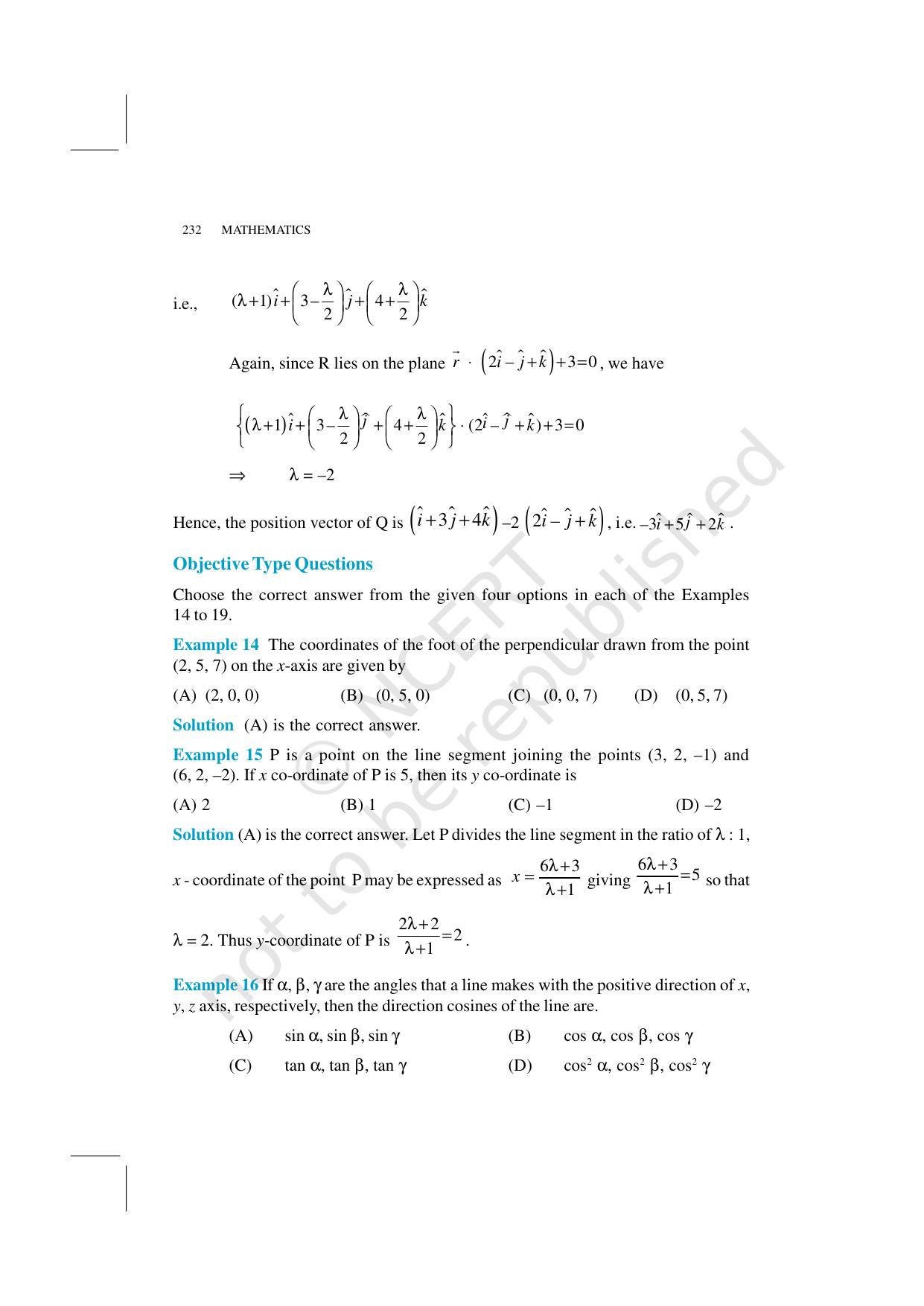 NCERT Exemplar Class 12: Mathematics Unit 11 (Three-Dimensional Geometry) - Page 13