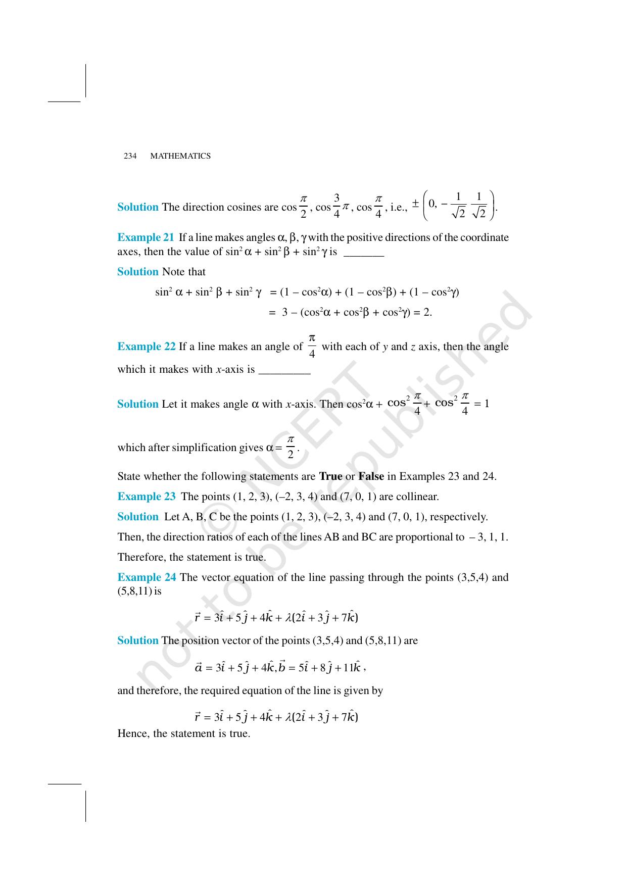 NCERT Exemplar Class 12: Mathematics Unit 11 (Three-Dimensional Geometry) - Page 15