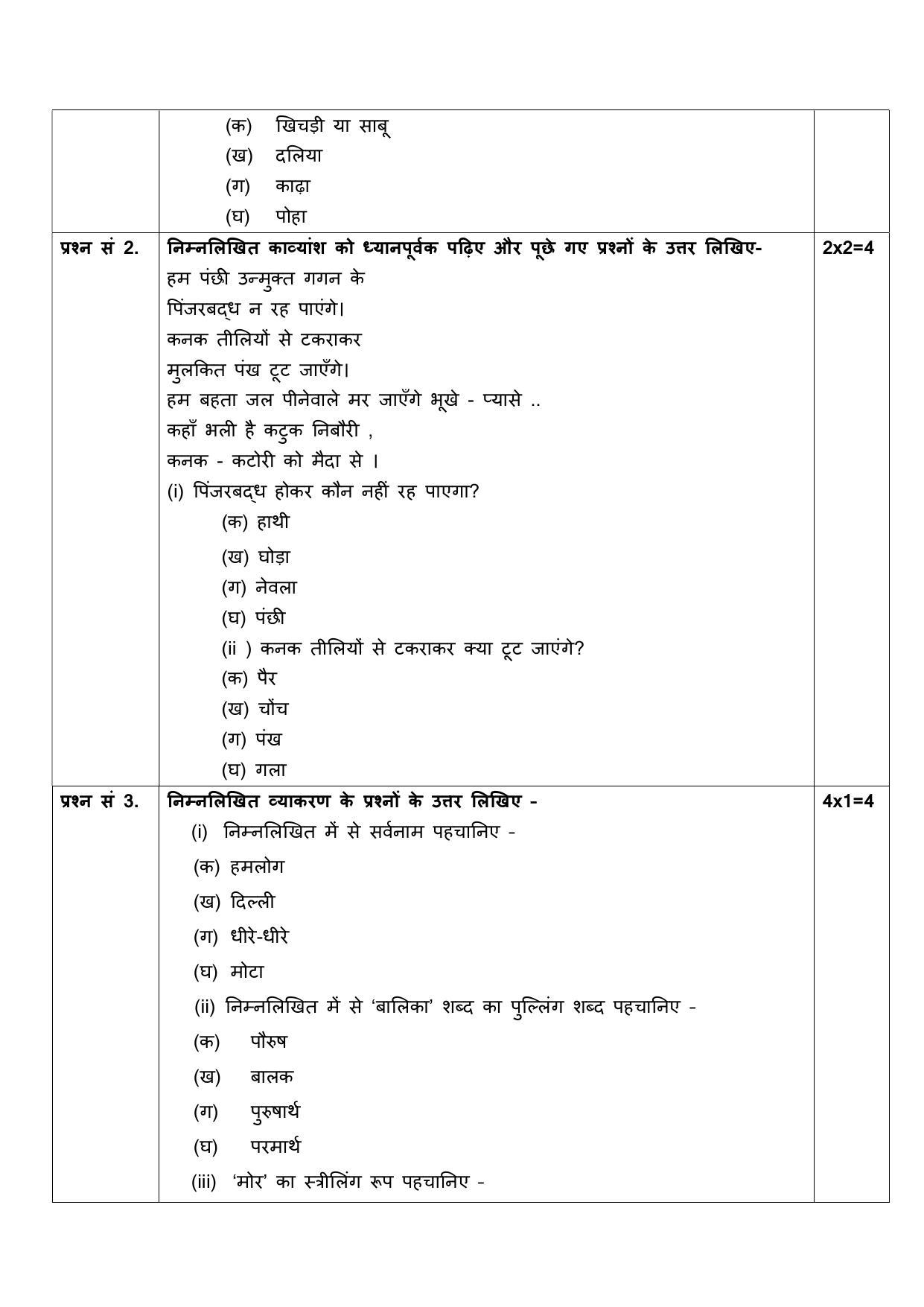Edudel Class 8 Hindi Sample Question Paper - Page 2