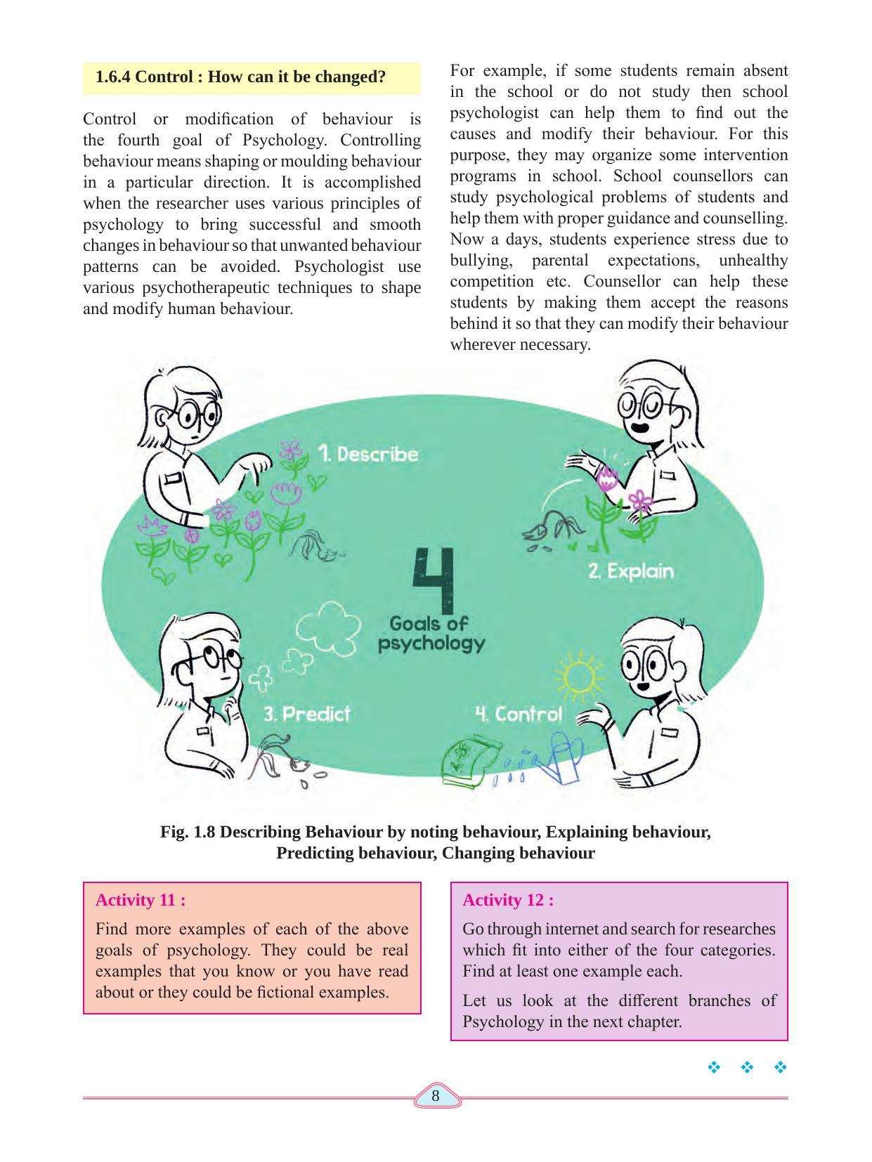 Maharashtra Board Class 11 Psychology Textbook - Page 18