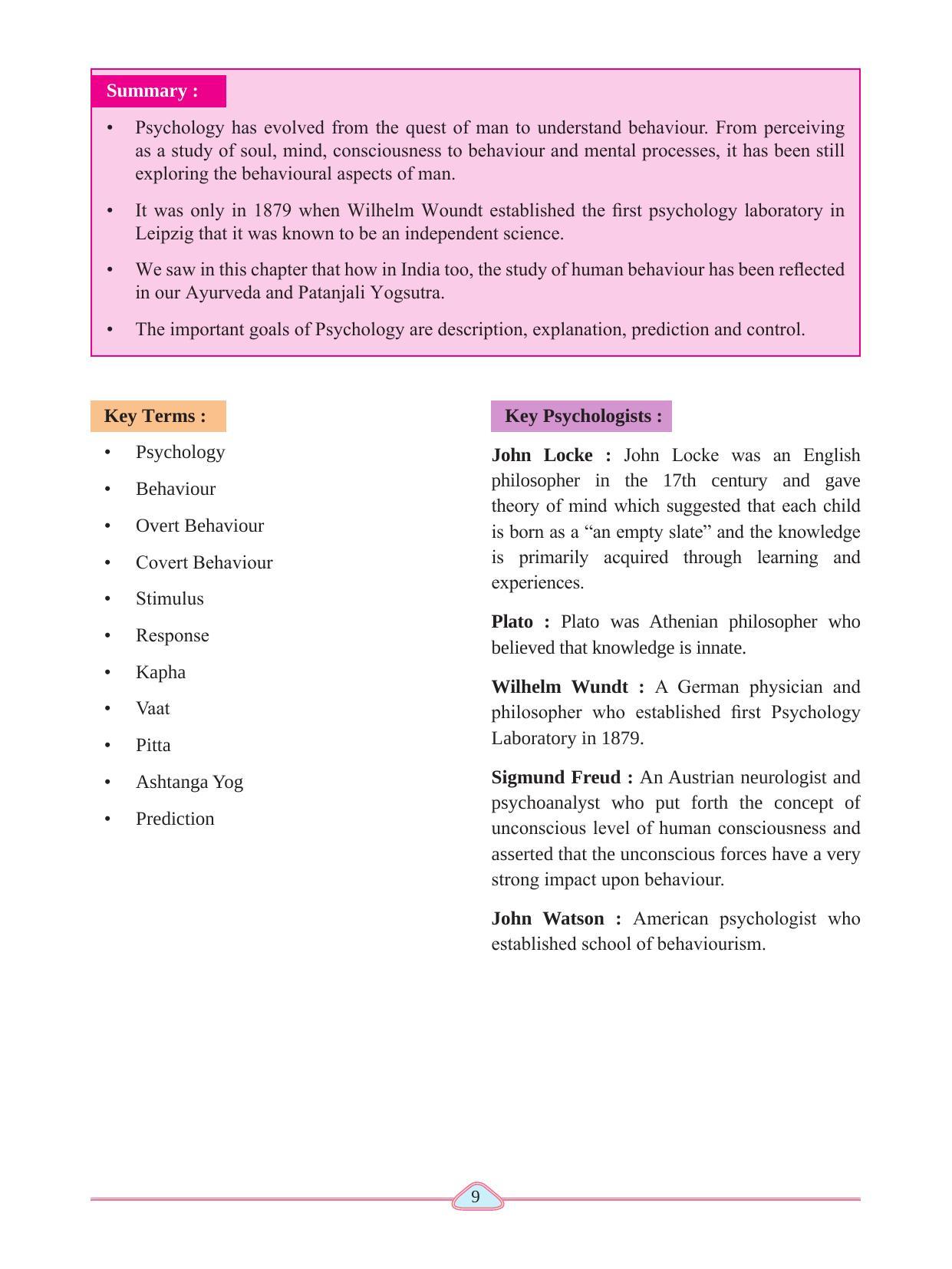 Maharashtra Board Class 11 Psychology Textbook - Page 19
