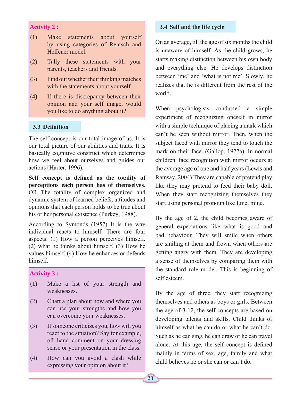 Maharashtra Board Class 11 Psychology Textbook - Page 33