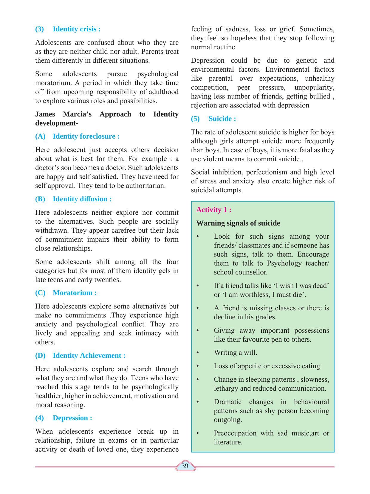 Maharashtra Board Class 11 Psychology Textbook - Page 49