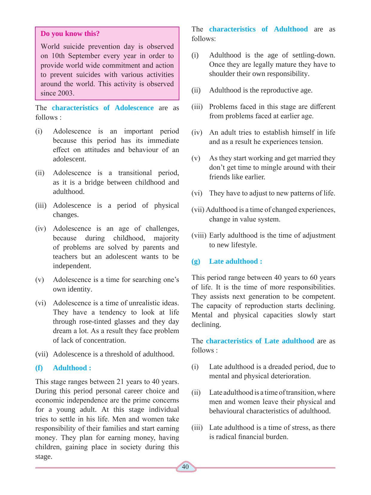 Maharashtra Board Class 11 Psychology Textbook - Page 50