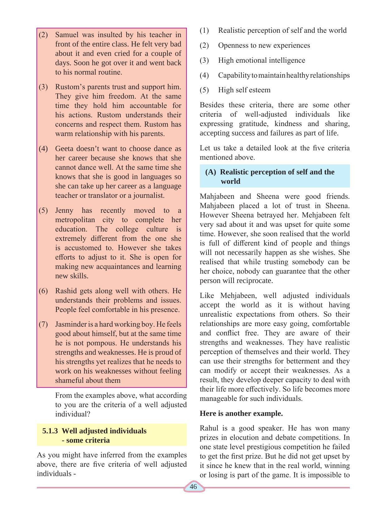 Maharashtra Board Class 11 Psychology Textbook - Page 56
