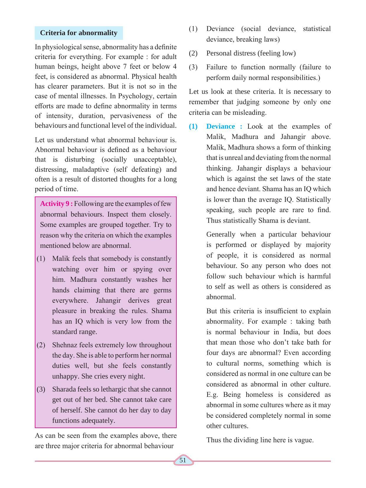 Maharashtra Board Class 11 Psychology Textbook - Page 61