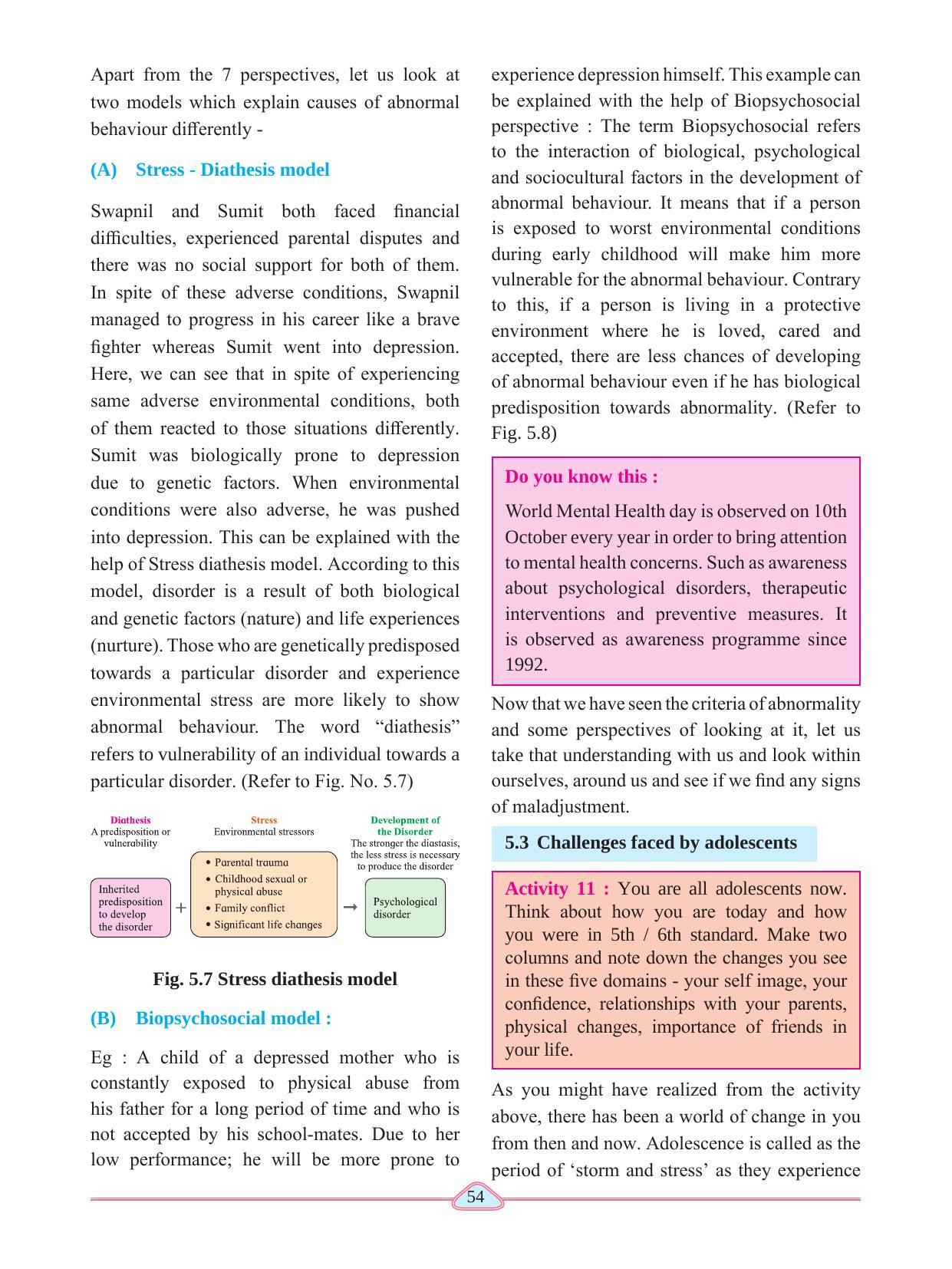 Maharashtra Board Class 11 Psychology Textbook - Page 64