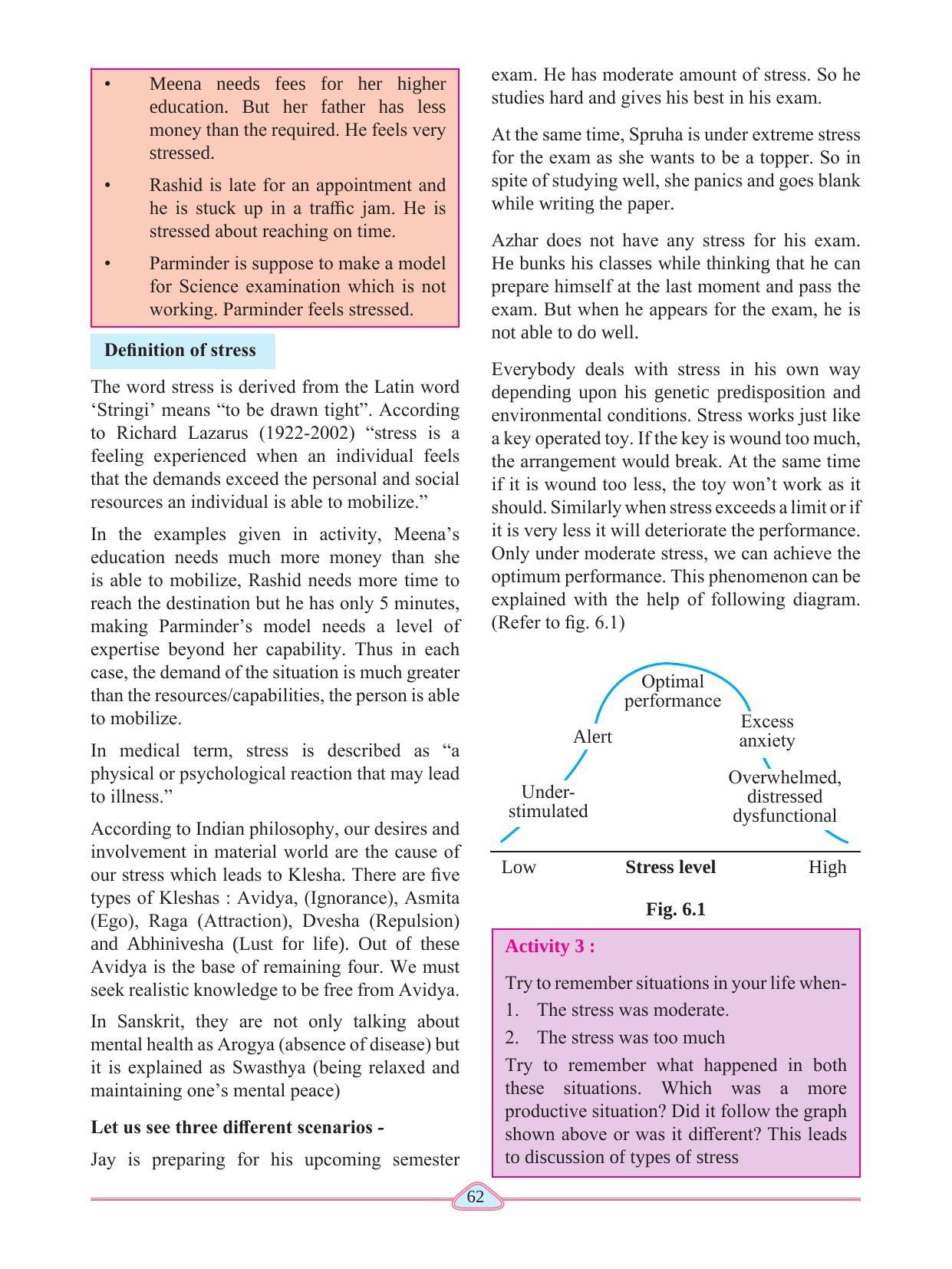 Maharashtra Board Class 11 Psychology Textbook - Page 72