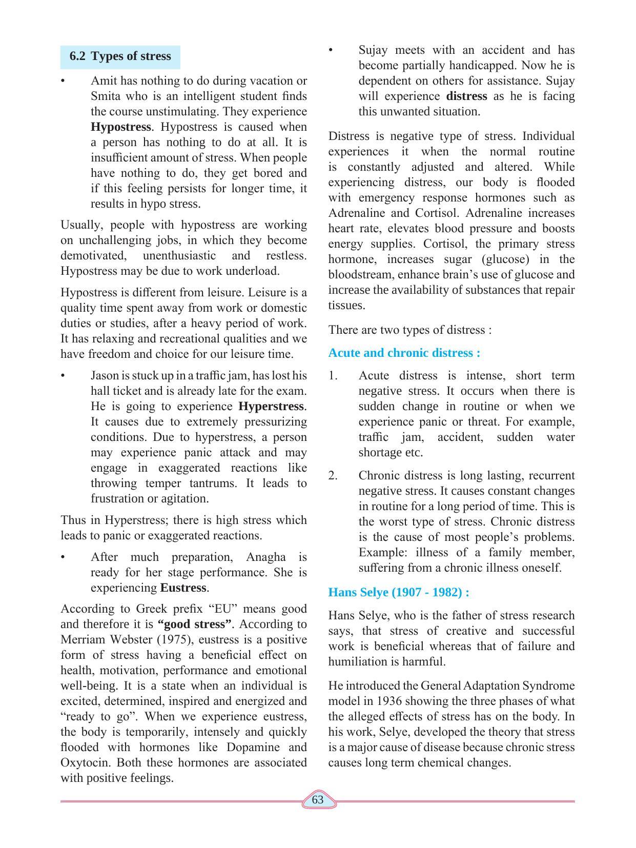 Maharashtra Board Class 11 Psychology Textbook - Page 73