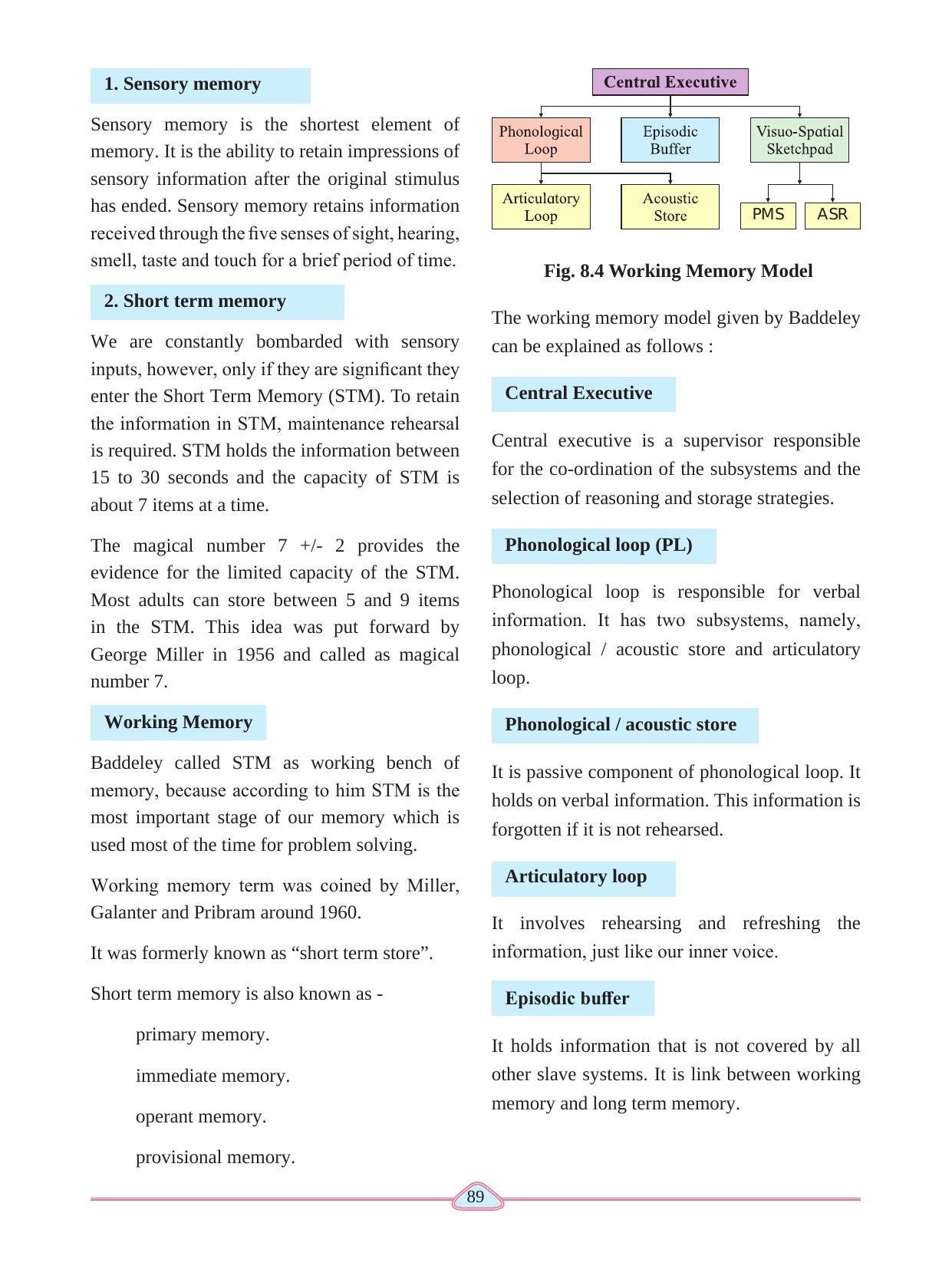 Maharashtra Board Class 11 Psychology Textbook - Page 99