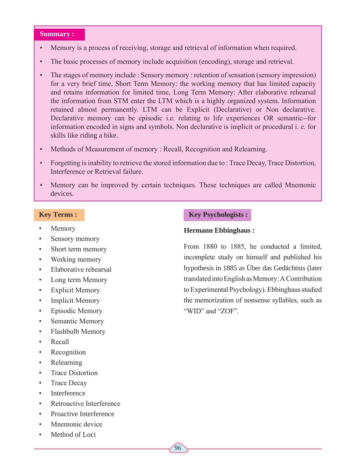 Maharashtra Board Class 11 Psychology Textbook - Page 106