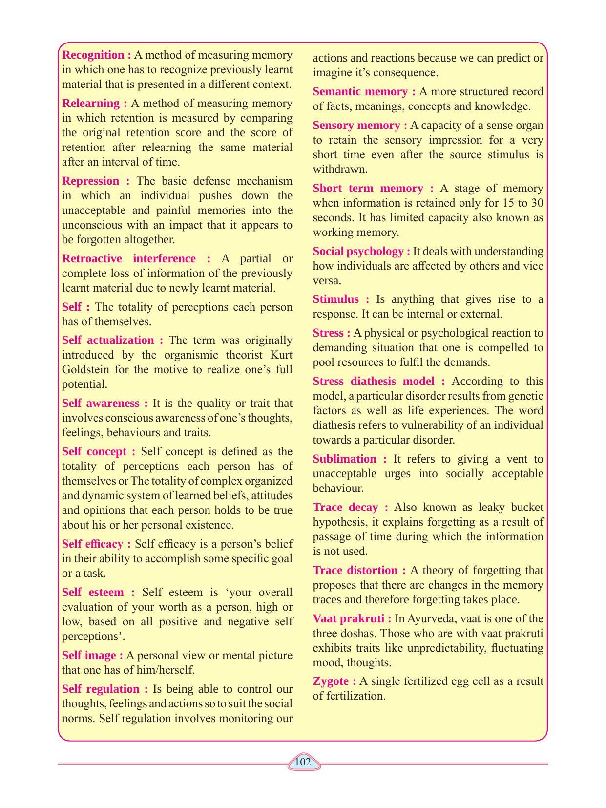 Maharashtra Board Class 11 Psychology Textbook - Page 112