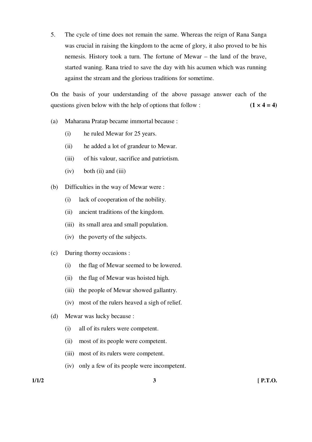 CBSE Class 12 1-1-2 ENGLISH CORE 2016 Question Paper - Page 3