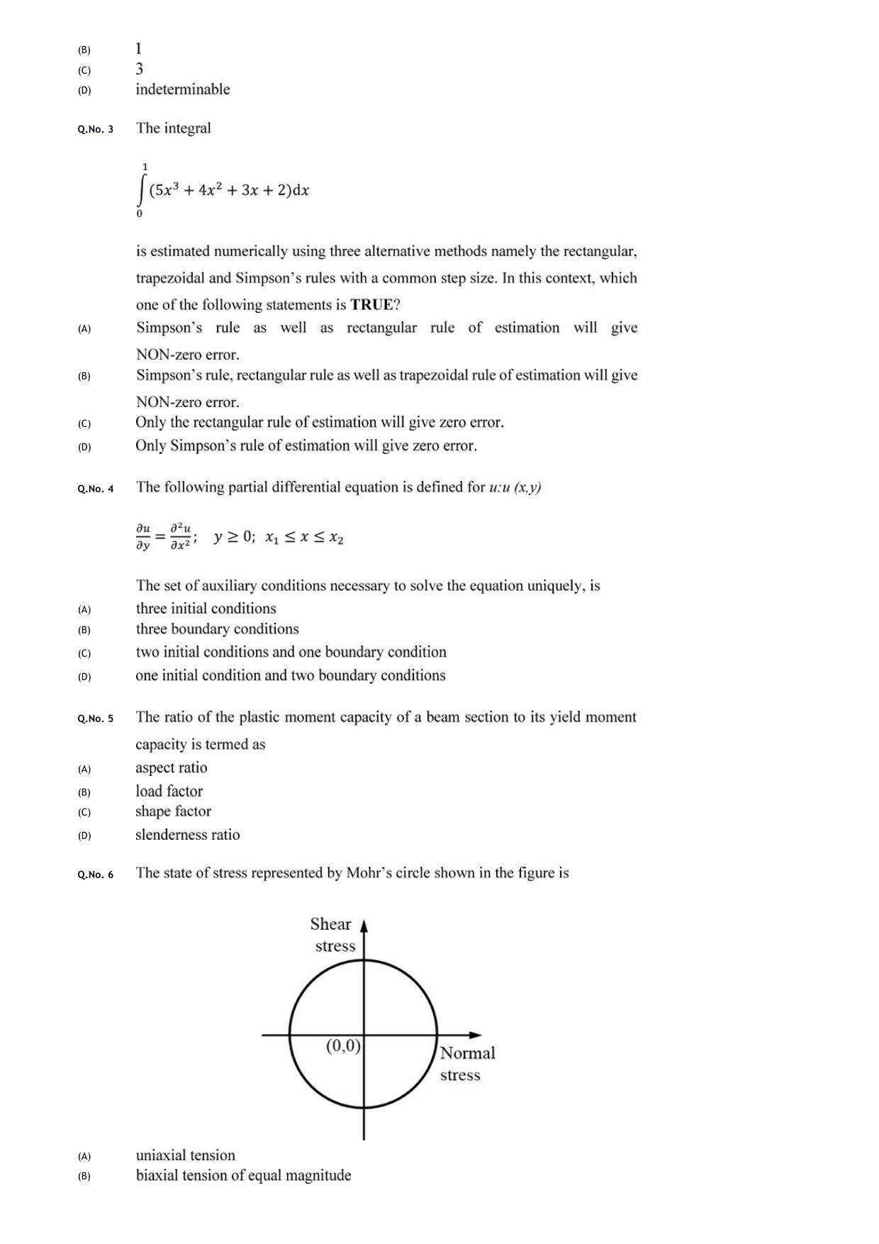 GATE 2020 Civil Engineering (CE) Question Paper - Page 25