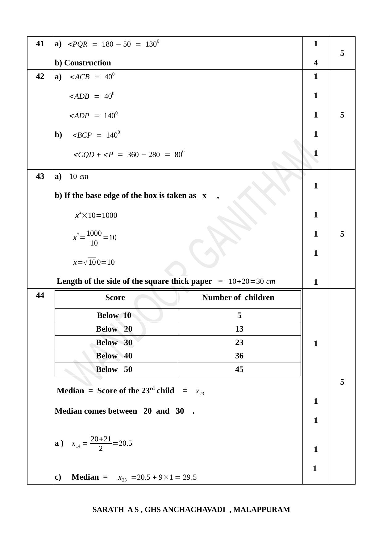 Kerala SSLC 2021 Maths Answer Key - Page 7