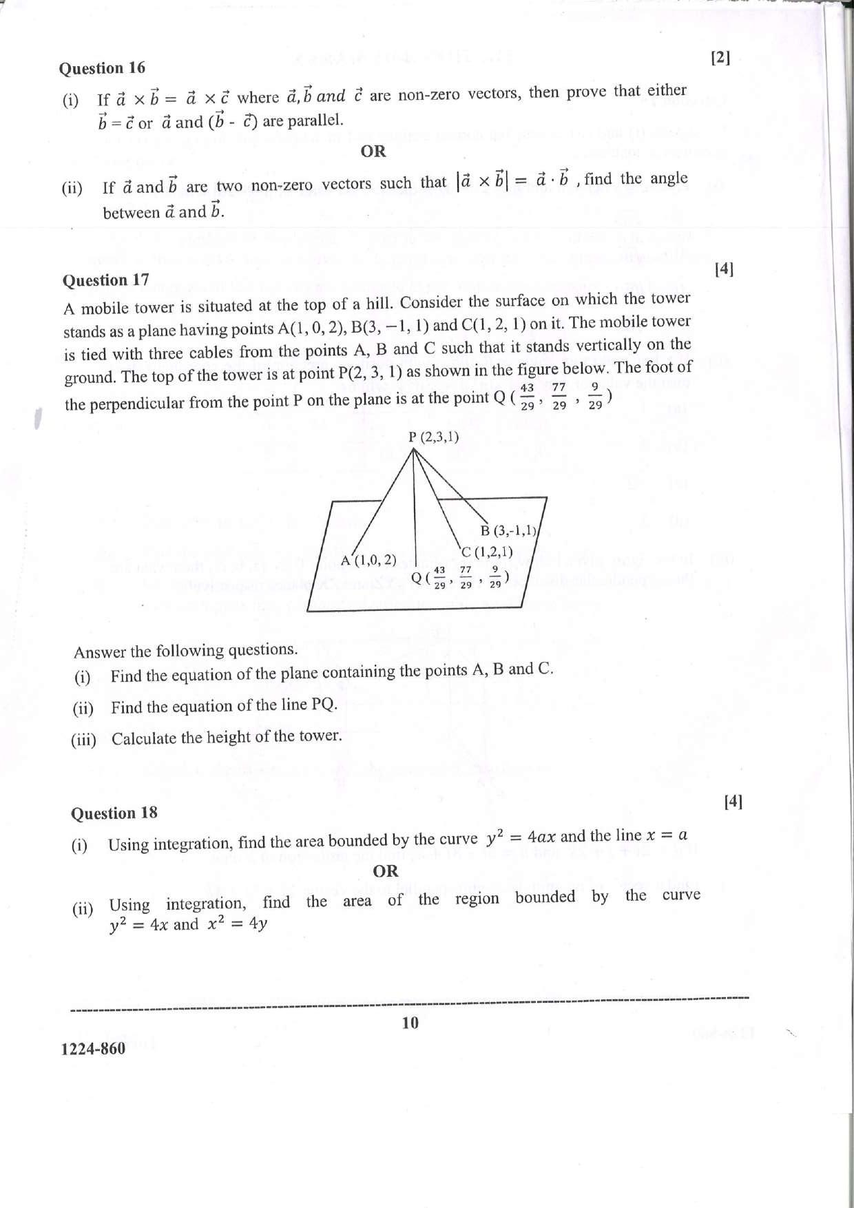 ISC Class 12 Maths 2024 Question Paper - Page 10