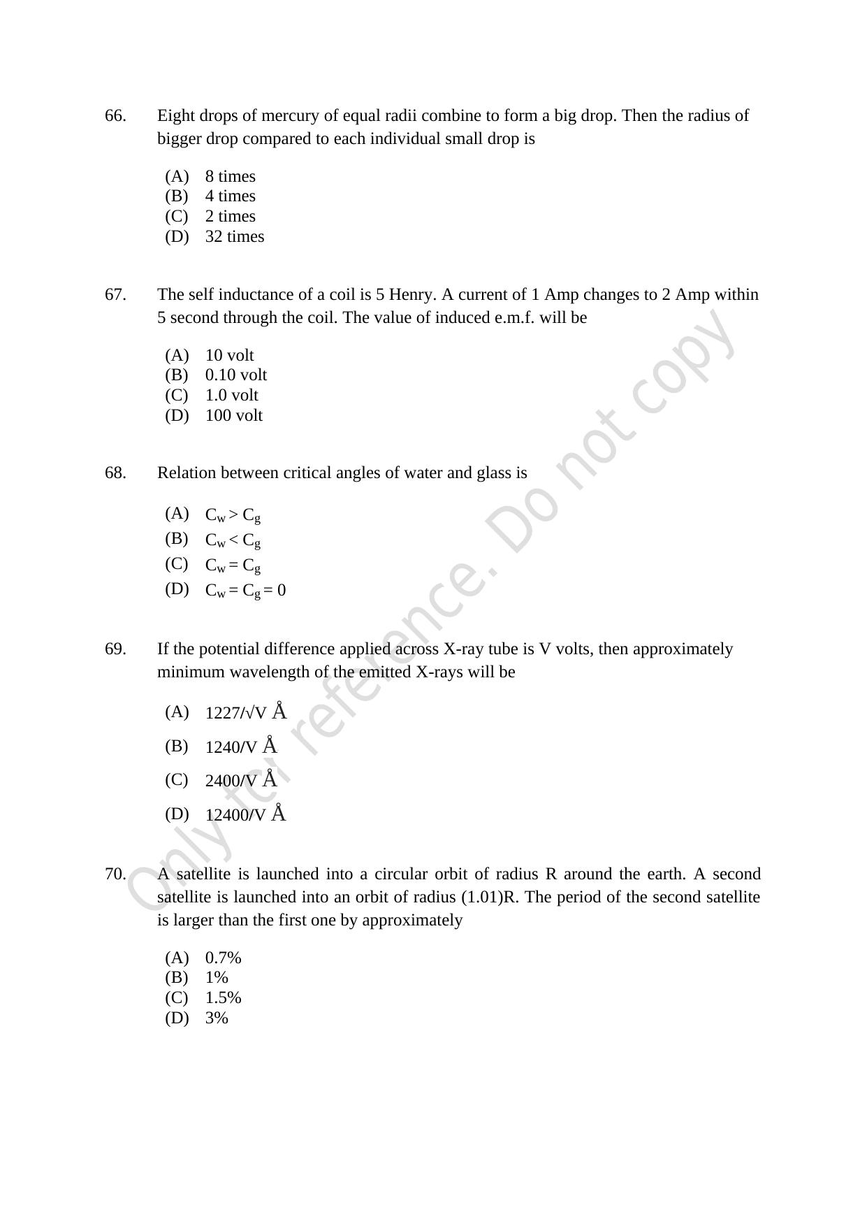 CUSAT CAT 2021 B.Tech Shift II Question Paper - Page 14
