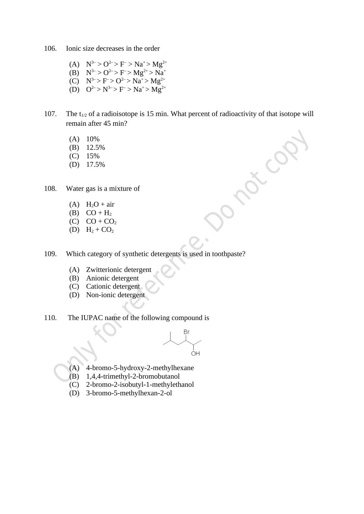CUSAT CAT 2021 B.Tech Shift II Question Paper - Page 21