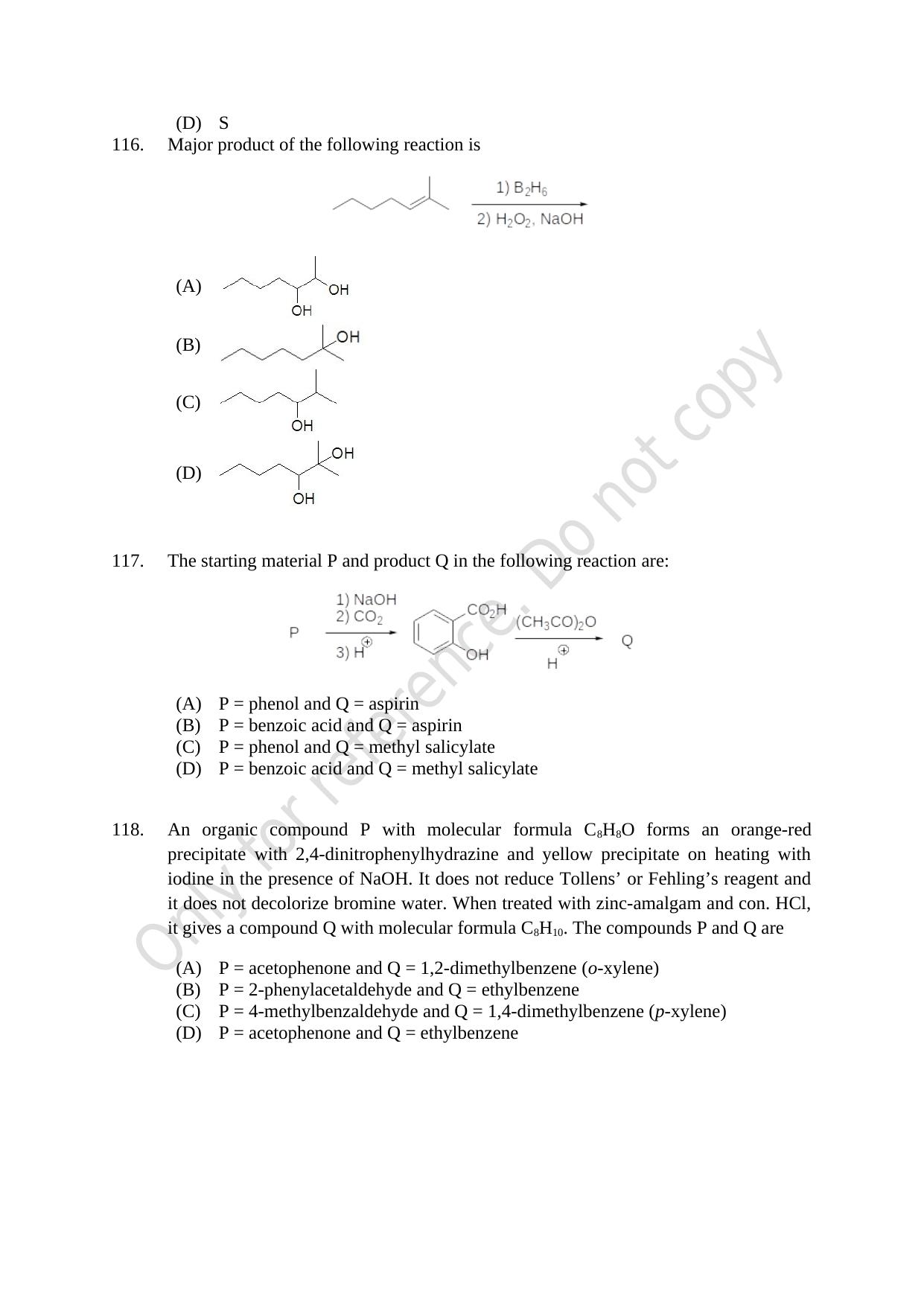 CUSAT CAT 2021 B.Tech Shift II Question Paper - Page 23