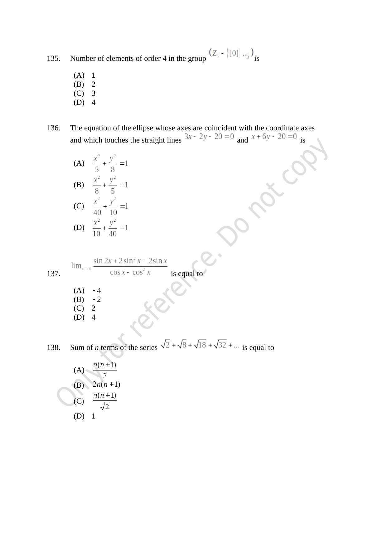 CUSAT CAT 2021 B.Tech Shift II Question Paper - Page 28