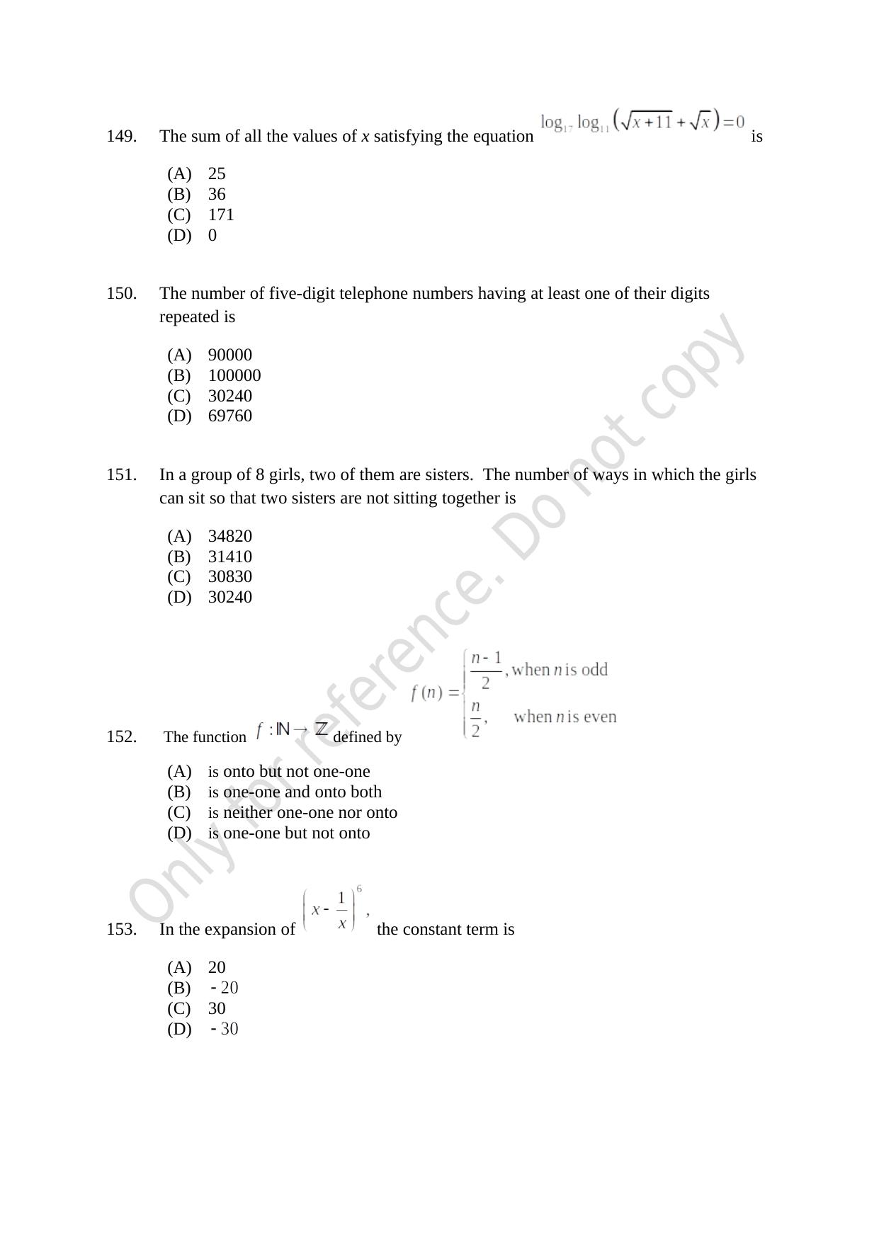 CUSAT CAT 2021 B.Tech Shift II Question Paper - Page 31