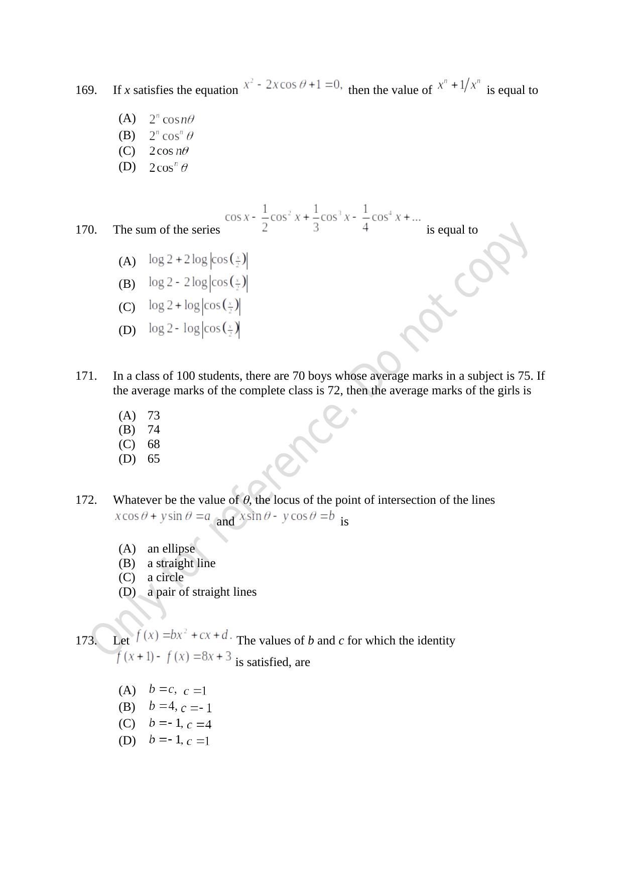 CUSAT CAT 2021 B.Tech Shift II Question Paper - Page 35