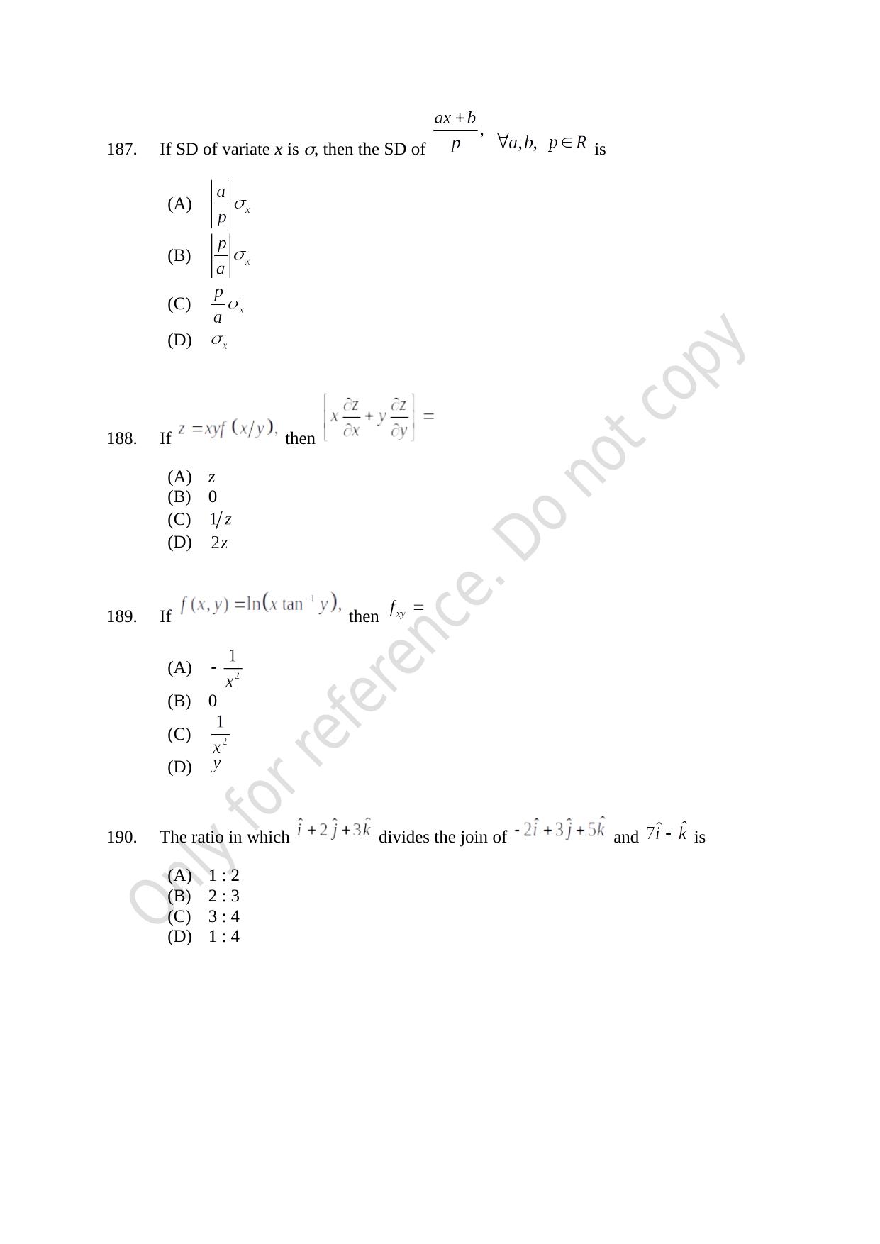 CUSAT CAT 2021 B.Tech Shift II Question Paper - Page 39