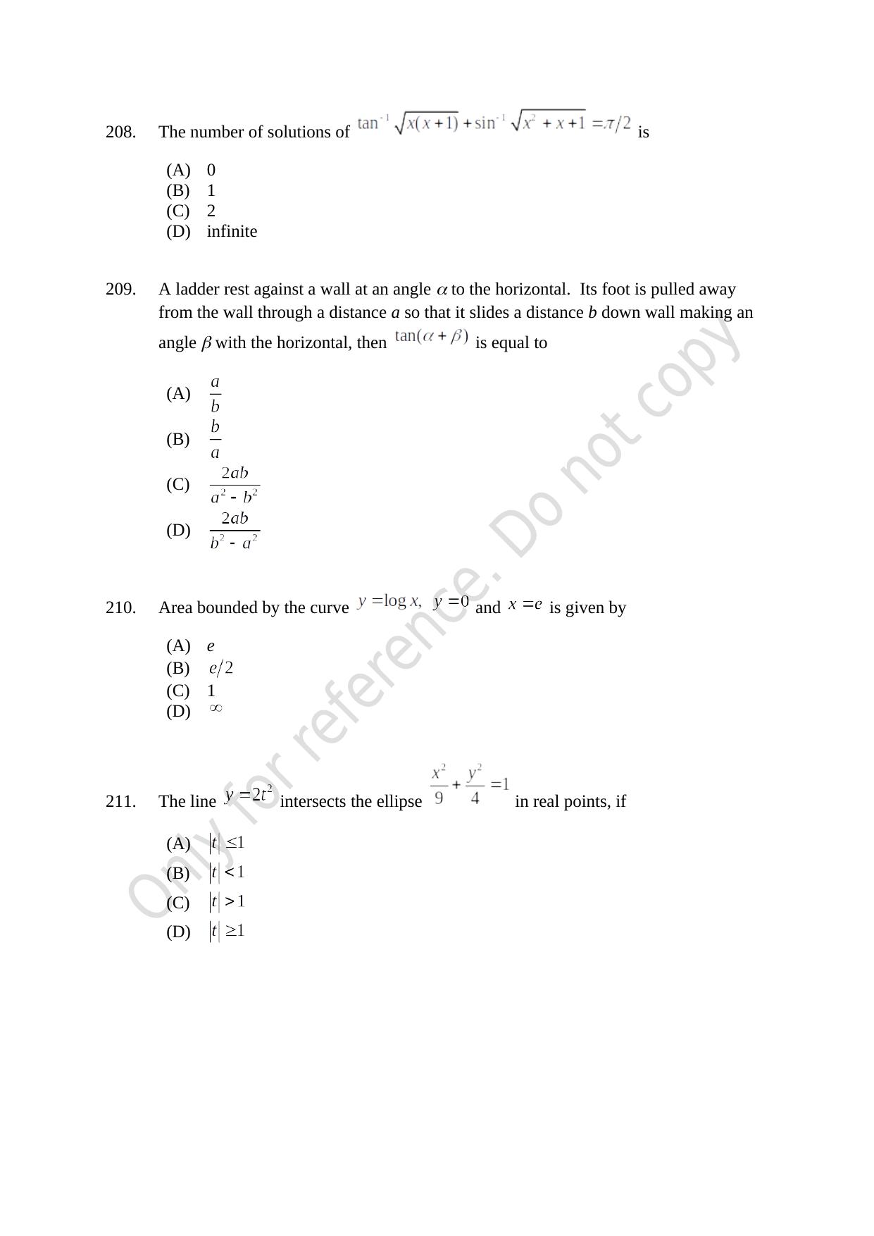 CUSAT CAT 2021 B.Tech Shift II Question Paper - Page 44