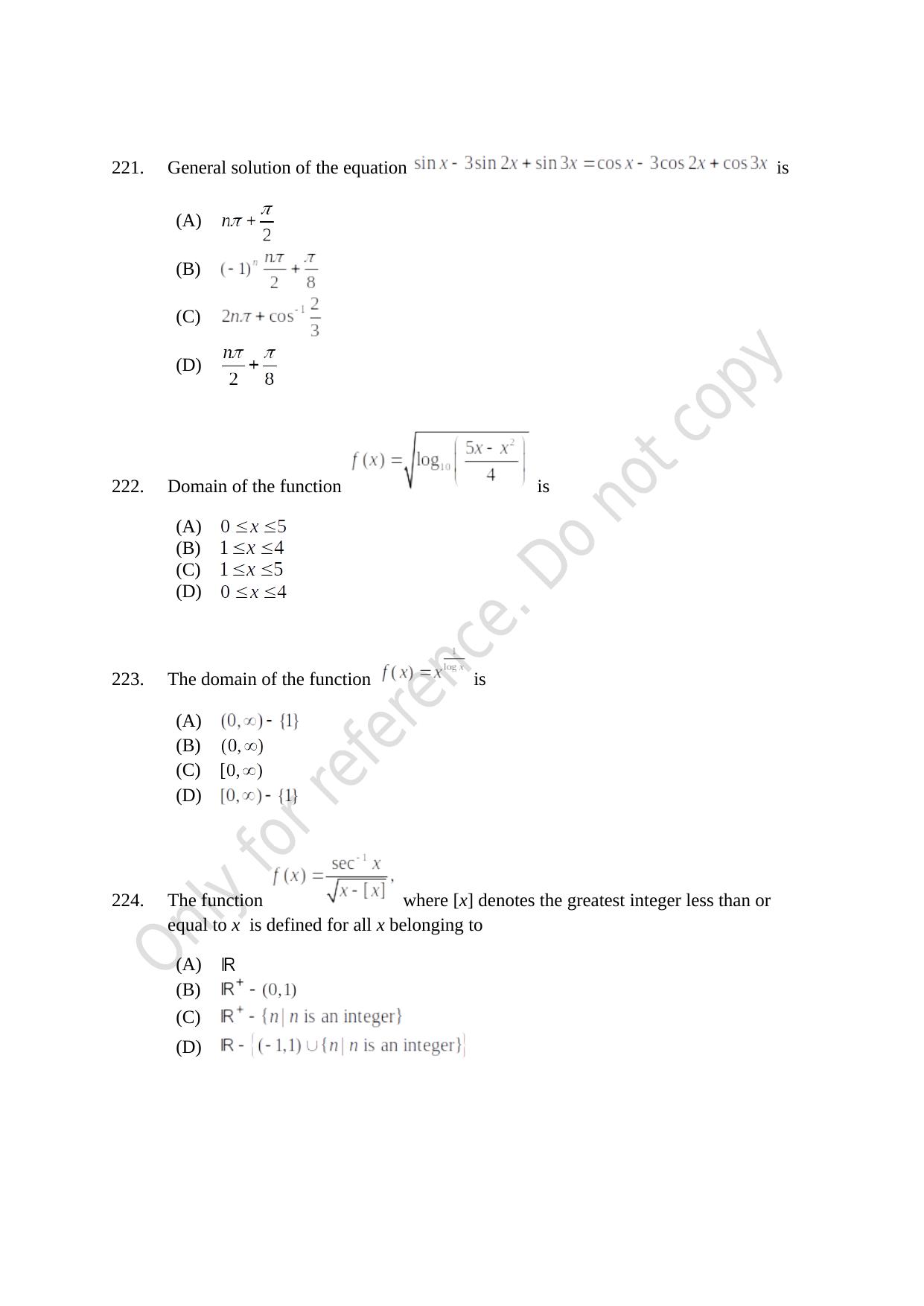 CUSAT CAT 2021 B.Tech Shift II Question Paper - Page 47