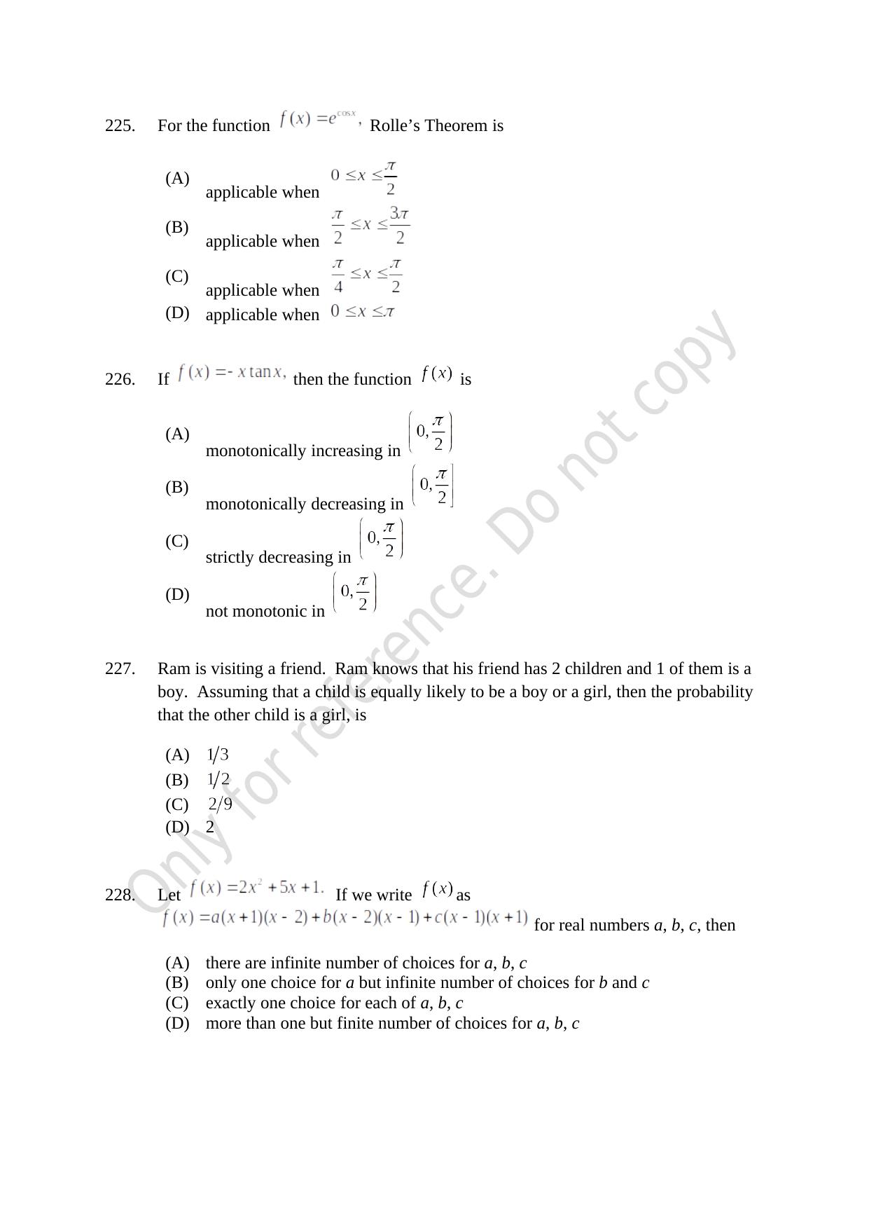 CUSAT CAT 2021 B.Tech Shift II Question Paper - Page 48