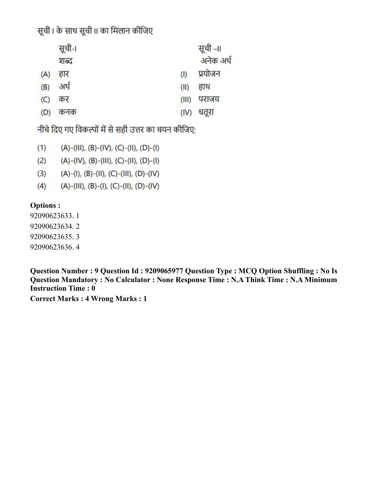 CUET PG 2023: ACQP06 – Dharma Vijnan (Eng.)-shift 1 (08-06-2023) Question Paper - Page 11