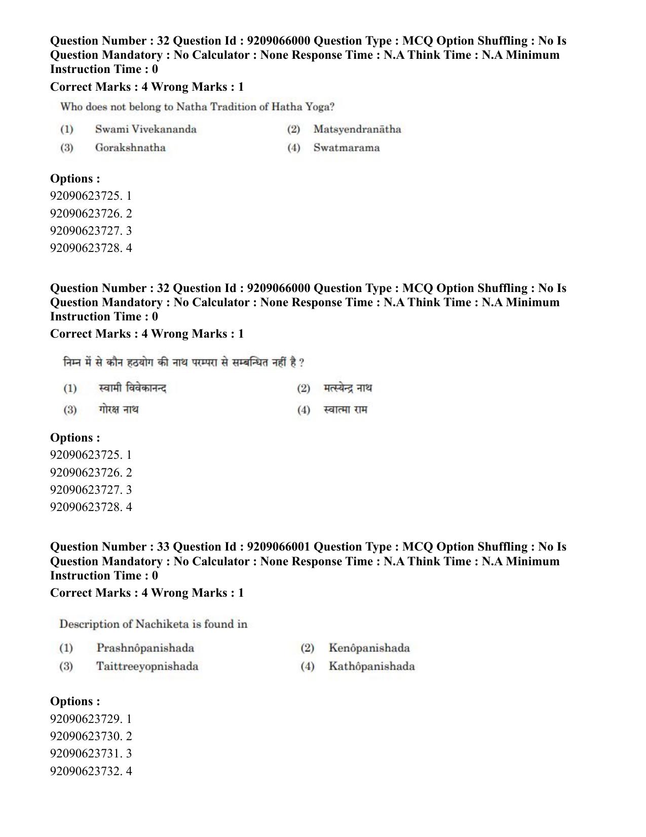 CUET PG 2023: ACQP06 – Dharma Vijnan (Eng.)-shift 1 (08-06-2023) Question Paper - Page 32