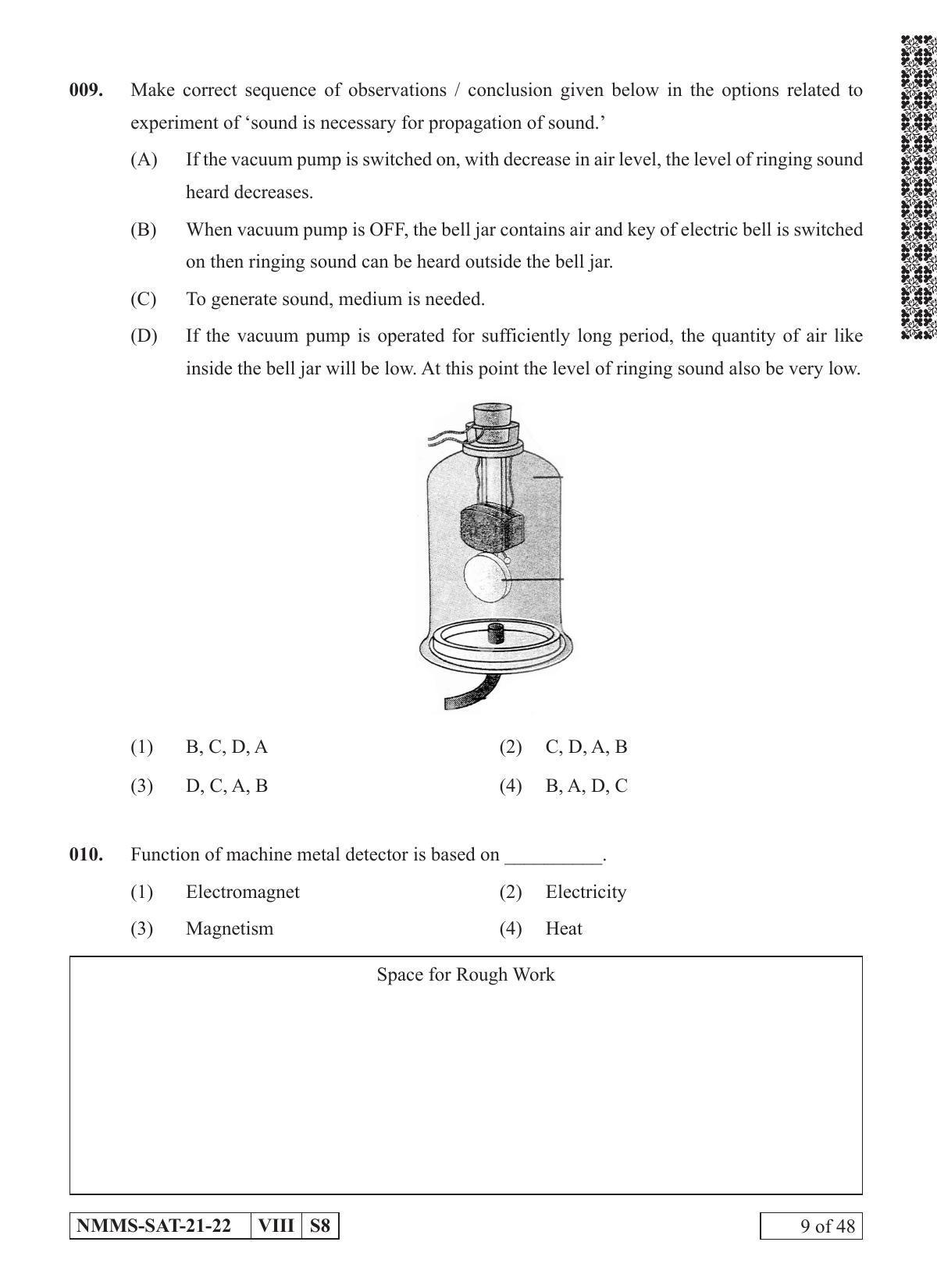 SAT KANNADA 2021-22 Class 8 Maharashtra NMMS Question Papers - Page 9
