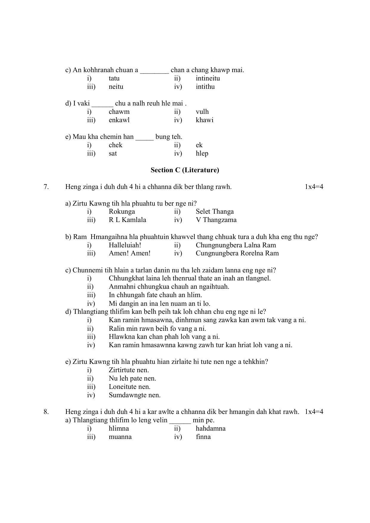 CBSE Class 10 Mizo Sample Paper 2021-22 - Page 6