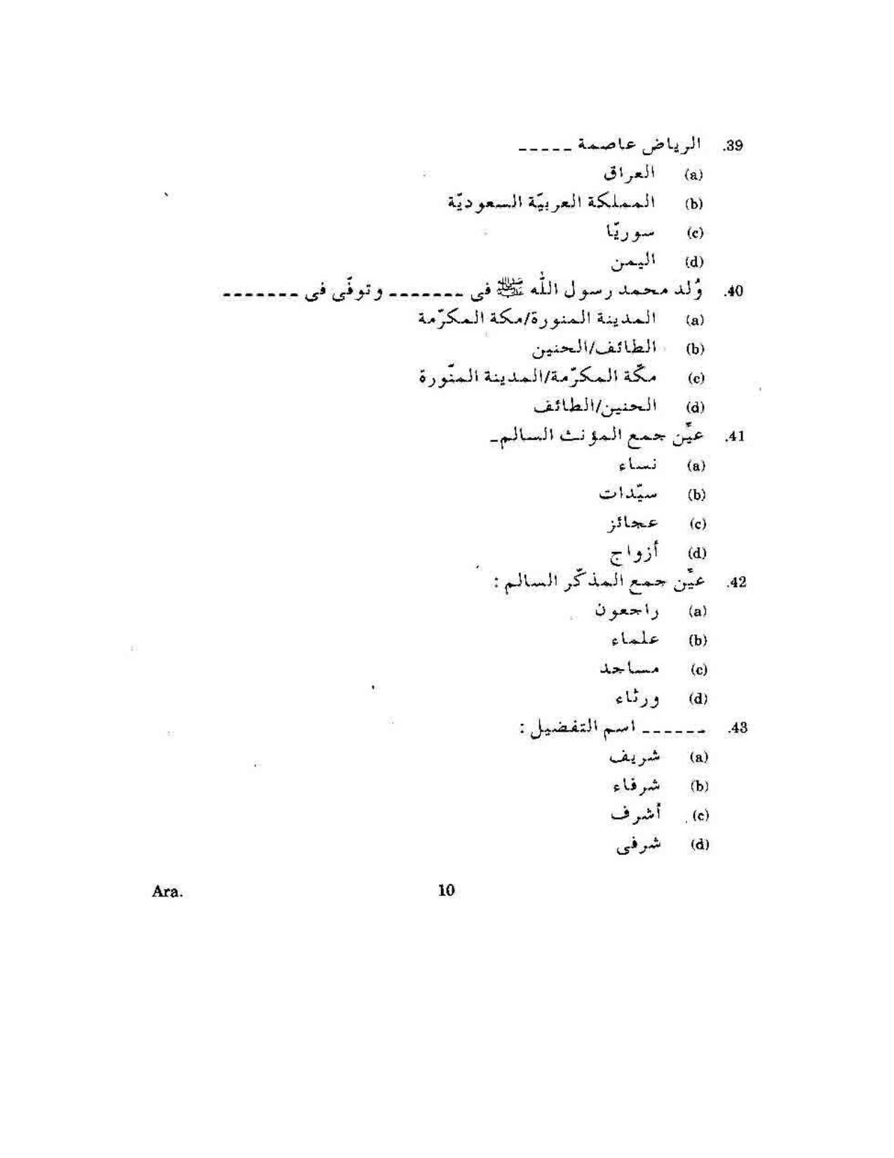 KUET 2024 M.A. Arabic Question Paper - Page 87