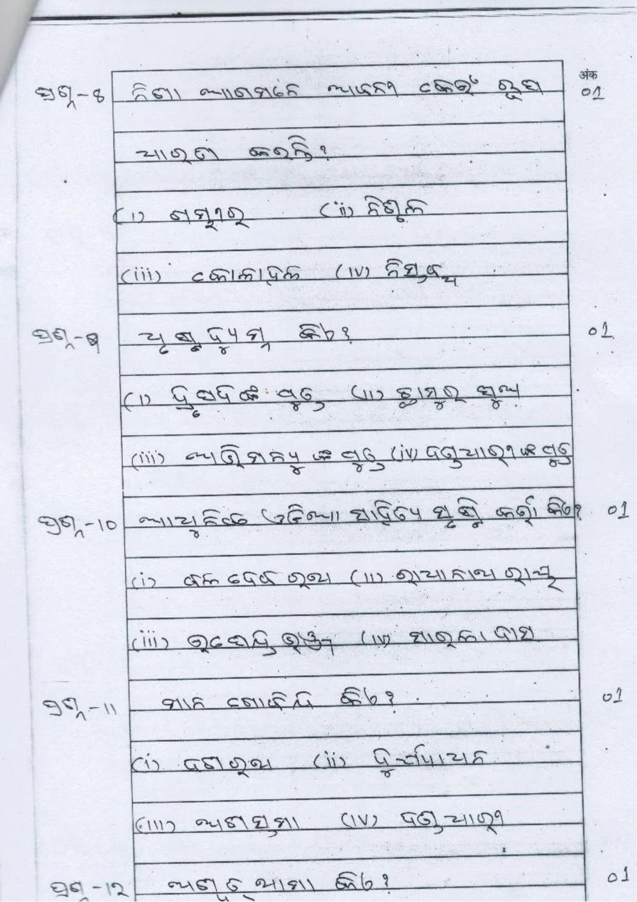 UP Board Class 10 Odia Model Papers - Page 5