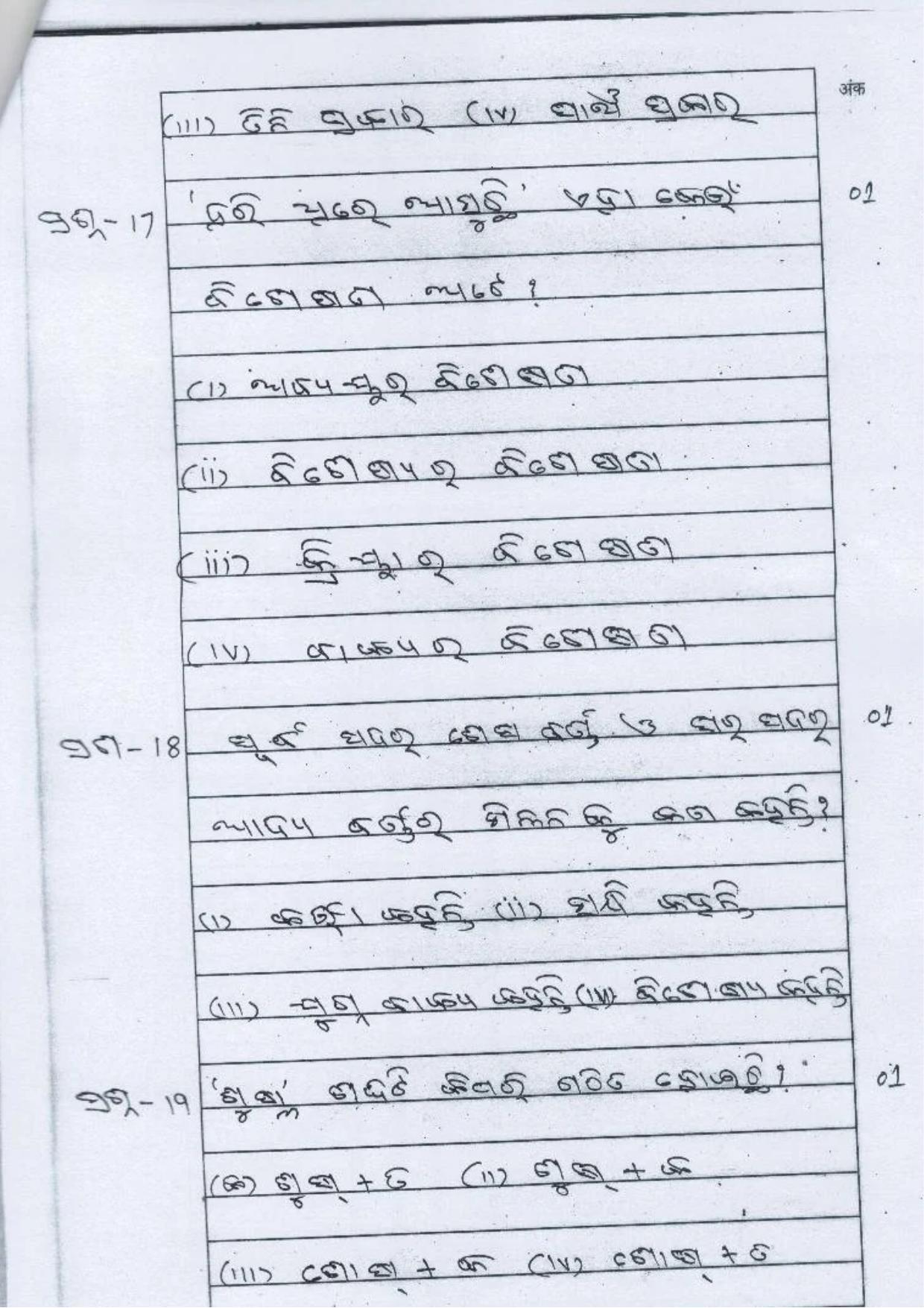 UP Board Class 10 Odia Model Papers - Page 7