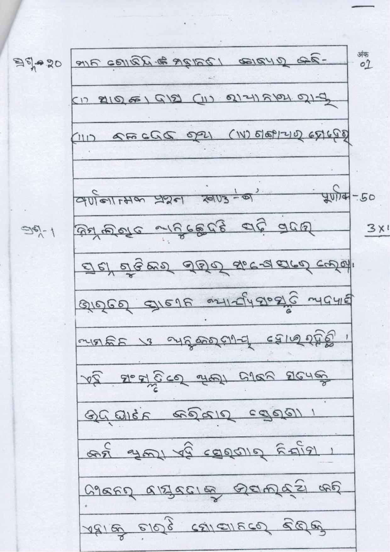 UP Board Class 10 Odia Model Papers - Page 8