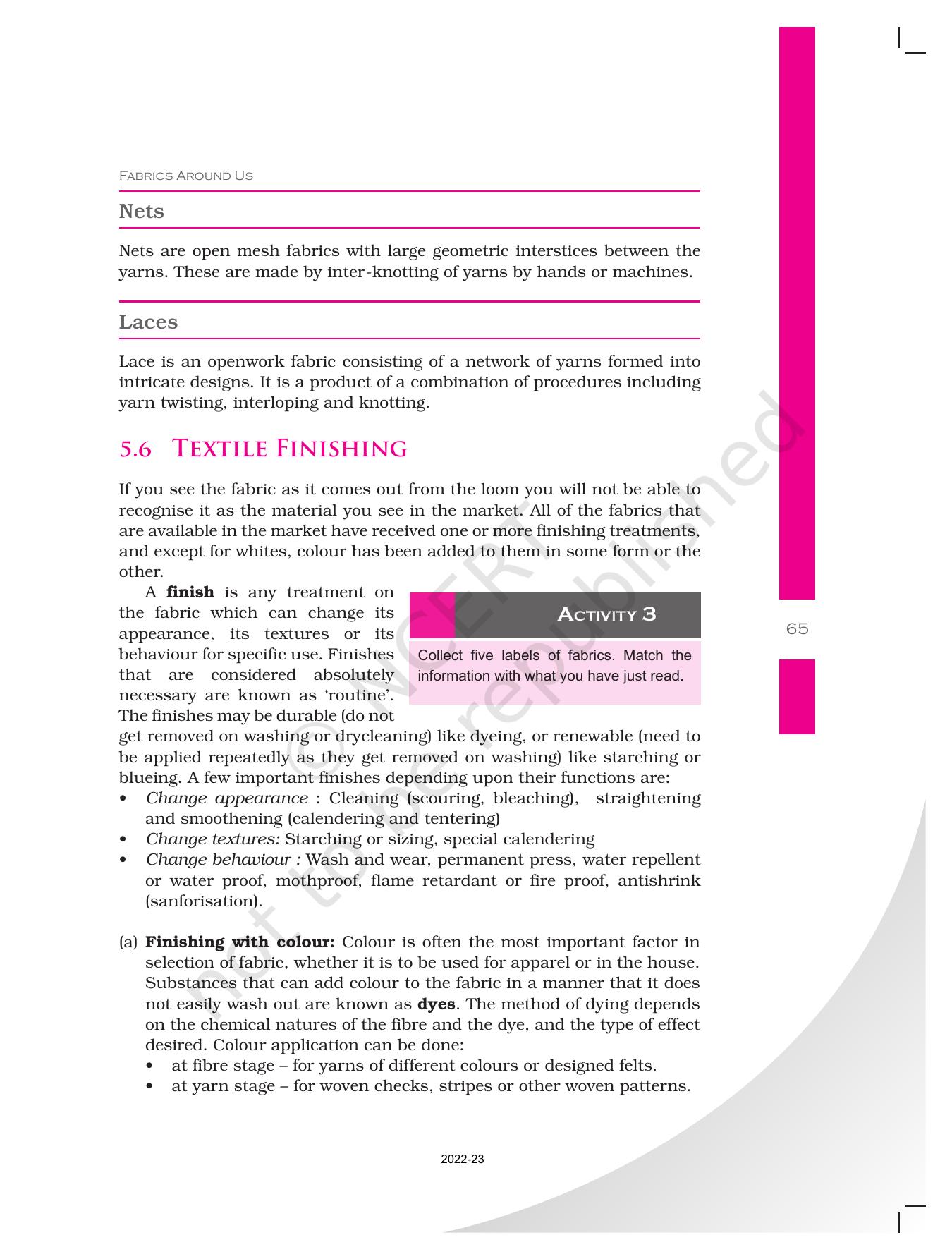 NCERT Book for Class 11 Home Science Chapter 1 Introduction - Page 65