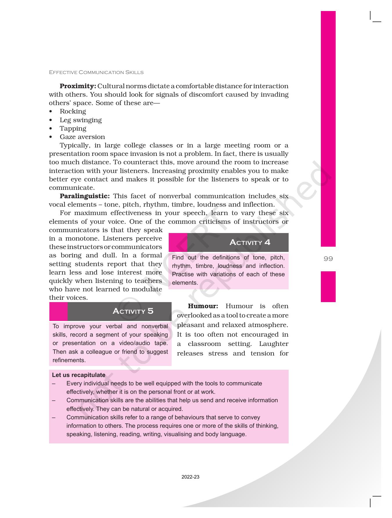 NCERT Book for Class 11 Home Science Chapter 1 Introduction - Page 99