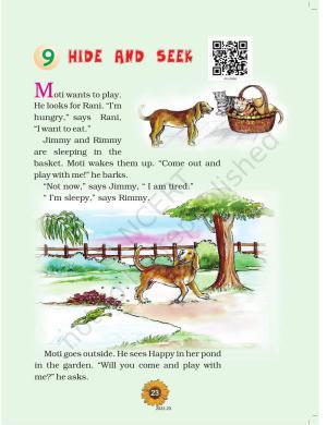 NCERT Book for Class 1 English (Raindrop):Unit 9-Hide And Seek