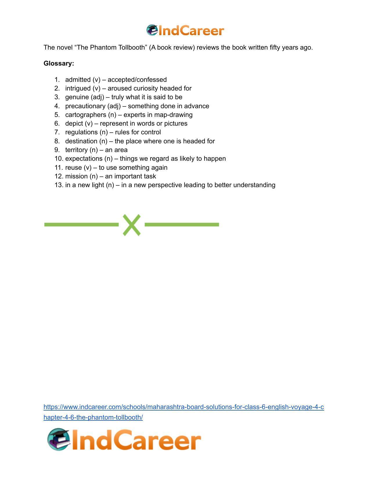 Maharashtra Board Solutions for Class 6- English (Voyage 4): Chapter 4.6- The Phantom Tollbooth - Page 15