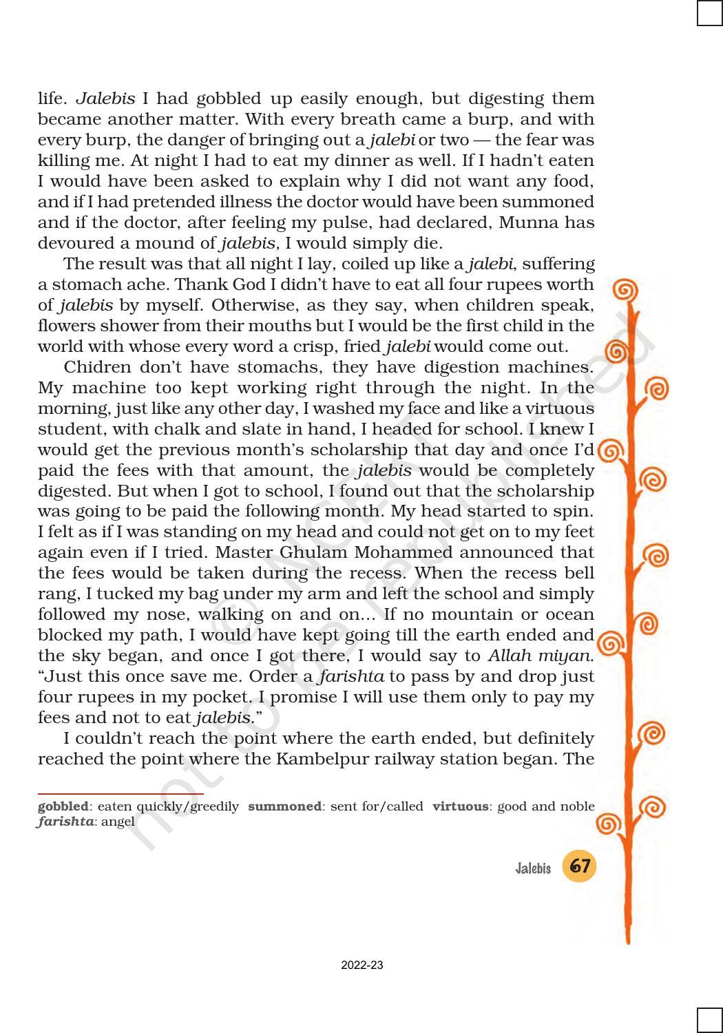 NCERT Book for Class 8 English Chapter 8 Jalebis