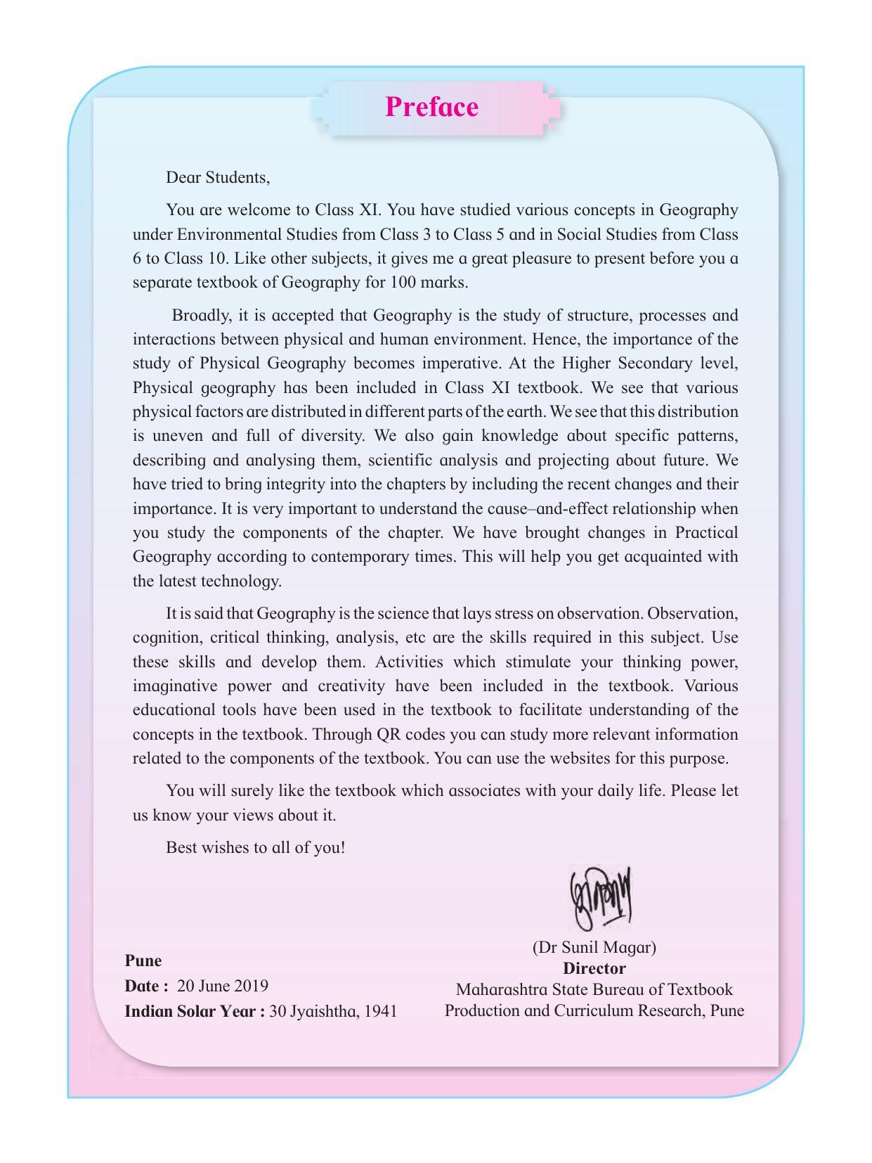 Maharashtra Board Class 11 Geography Textbook - Page 7