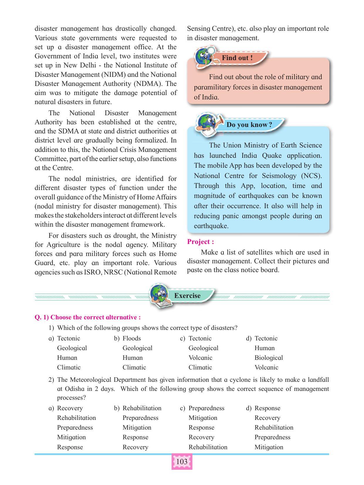 Maharashtra Board Class 11 Geography Textbook - Page 113