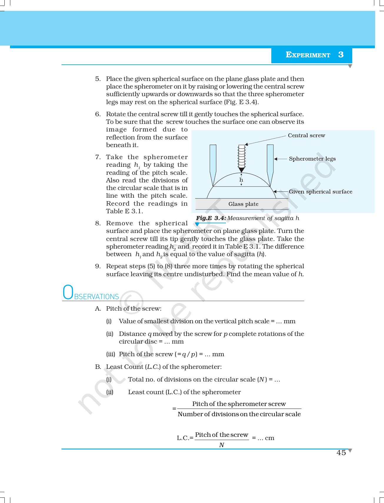 NCERT Laboratory Manuals for Class XI Physics - Experiments (1 to 5) - Page 23